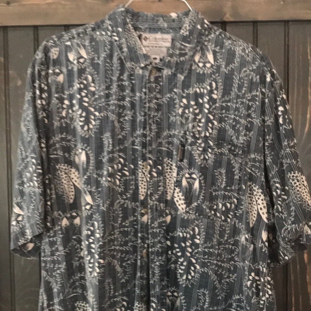 Columbia short-sleeve tropical/print shirt